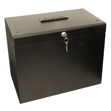 metal file box with combination lock|lockable metal file box.